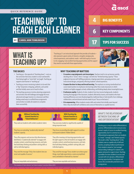 "Teaching Up" to Reach Each Learner (Quick Reference Guide)